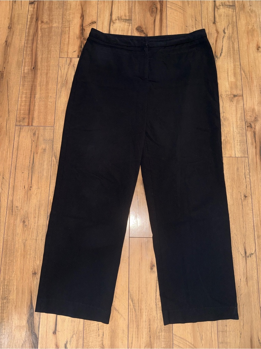 Black wide leg dress pants